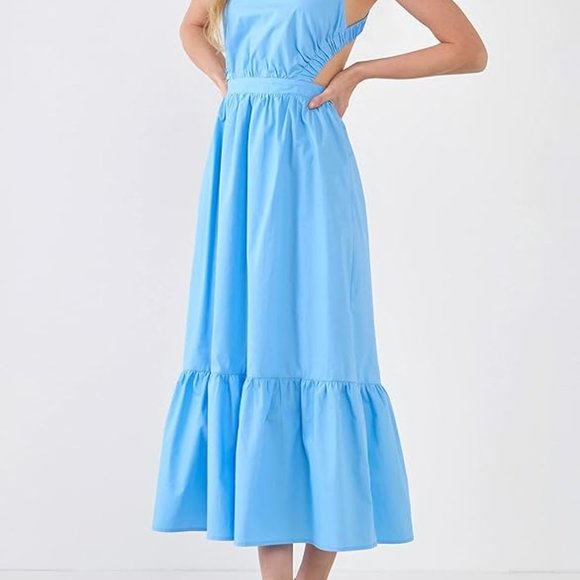 ENGLISH FACTORY Elastic Detail Sleeveless Dress - Picture 2 of 3